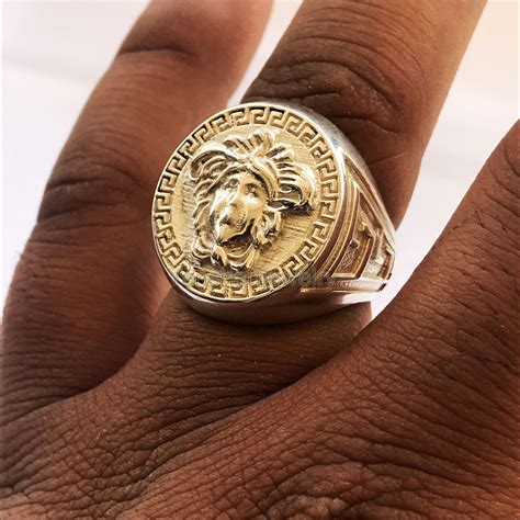 versace men's ring